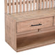 Elizeh Hall Tree Coat Rack with Bench | 2 Drawers | 72" Desert Brown