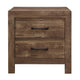 Queen Size Bedroom Set, Brown Finish, Panel Design, 2-Piece Set with Bed and Nightstand