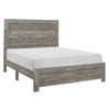 Queen Size Bedroom Set, Gray Finish, Panel Headboard, 3-Piece Set with Bed and Nightstand