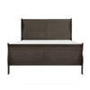 Queen Size Bedroom Set, Gray Finish, 2-Piece Set with Bed and Matching Nightstand