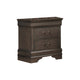 King Size Bedroom Set, Gray Finish, 3-Piece Set with Bed and Two Nightstands