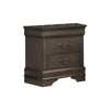 Full Size Bedroom Set, Gray Finish, 2-Piece Set with Bed and Nightstand