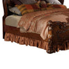 Queen Size Bedroom Set, Brown Finish, 2-Piece Set with Bed and Nightstand