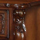 Queen Size Bedroom Set, Wood Design, Brown Finish, 5-Piece Set with Bed, 2 Nightstands, Dresser and Mirror
