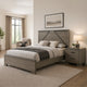 Queen Size Bedroom Set, Gray Finish, Panel Headboard, 2-Piece Set with Bed and Nightstand