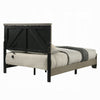 Queen Size Bedroom Set, Gray Finish, Panel Headboard, 3-Piece Set with Bed and Two Nightstands