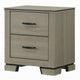 Queen Size Bedroom Set, Gray Finish, Panel Headboard, 4-Piece Set with Bed, 2 Nightstands and Dresser