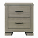 Queen Size Bedroom Set, Gray Finish, Panel Headboard, 4-Piece Set with Bed, 2 Nightstands and Dresser