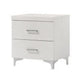 Queen Size Bedroom Set, White Finish, Storage Bed with Drawers, 3-Piece Set with Bed and Two Nightstands