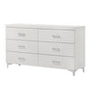 Queen Size Bedroom Set, White Finish, Storage Bed with Drawers, 4-Piece Set with Bed, 2 Nightstands and Dresser