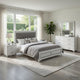 Queen Size Bedroom Set, White Finish, Storage Bed with Drawers, 4-Piece Set with Bed, 2 Nightstands and Dresser