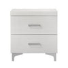 Queen Size Bedroom Set, Wood Design, White Finish, 5-Piece Set with Bed, 2 Nightstands, Dresser and Mirror