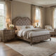Queen Size Bedroom Set, Brown Finish, Storage Bed with Drawers, 3-Piece Set with Bed and Two Nightstands