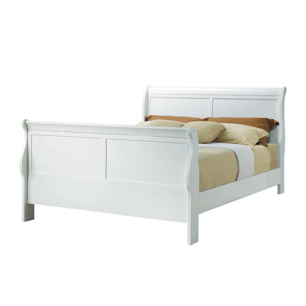 Queen Size Bedroom Set, Black Finish, 5-Piece Set with Bed, 2 Nightstands, Dresser and Mirror