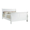 Queen Size Bedroom Set, White Finish, 3-Piece Set with Bed and 2 Nightstand