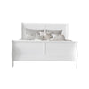 Queen Size Bedroom Set, White Finish, 3-Piece Set with Bed and 2 Nightstand