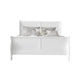 Queen Size Bedroom Set, White Finish, 3-Piece Set with Bed and 2 Nightstand