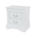 Queen Size Bedroom Set, White Finish, 3-Piece Set with Bed and 2 Nightstand