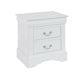Queen Size Bedroom Set, White Finish, 3-Piece Set with Bed and 2 Nightstand