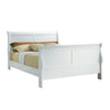 Queen Size Bedroom Set, White Finish, 3-Piece Set with Bed and Two Nightstands