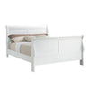 Full Size Bedroom Set, White Finish, 3-Piece Set with Bed and 2 Nightstands
