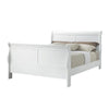 Full Size Bedroom Set, White Finish, 3-Piece Set with Bed and 2 Nightstands