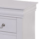 Full Size Bedroom Set, White Finish, 2-Piece Set with Bed and Nightstand