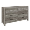 Queen Size Bedroom Set, Brown Finish, Panel Design, 4-Piece Set with Bed, Nightstand, Dresser and Chest