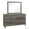 Queen Size Bedroom Set, Brown Finish, Panel Design, 4-Piece Set with Bed, Nightstand, Dresser and Chest