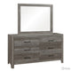 Queen Size Bedroom Set, Brown Finish, Panel Design, 4-Piece Set with Bed, Nightstand, Dresser and Chest
