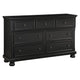 Queen Size Bedroom Set, Black Finish, Panel Headboard, 5-Piece Set with Bed, 2 Nightstands, Dresser and Chest