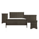 Queen Size Bedroom Set, Traditional Carved Wood Design, Gray Finish, 4-Piece Set with Bed, Nightstands and Dresser