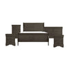 Queen Size Bedroom Set, Gray Finish, Panel Headboard, 5-Piece Set with Bed, 2 Nightstands, Dresser and Chest