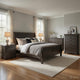 Queen Size Bedroom Set, Gray Finish, Panel Headboard, 5-Piece Set with Bed, 2 Nightstands, Dresser and Chest