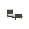 Full Size Bedroom Set, Gray Finish, 5-Piece Set with Bed, Dresser, Mirror, Chest and Nightstand