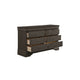 Full Size Bedroom Set, Gray Finish, 5-Piece Set with Bed, Dresser, Mirror, Chest and Nightstand