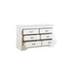 Full Size Bedroom Set, White Finish, 5-Piece Set with Bed, Dresser, Mirror, Chest and Nightstand