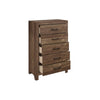Full Size Bedroom Set, Brown Finish, Panel Design, 4-Piece Set with Bed, Nightstand, Dresser and Chest