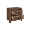 King Size Bedroom Set, Brown Finish, Panel Design, 5-Piece Set with Bed, 2 Nightstands, Dresser and Chest
