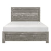 California King Bedroom Set, Farmhouse Style, Gray, 5 Piece Set with 2 Nightstands, Dresser, and Mirror