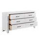 Full Bedroom Set, Farmhouse Style, Black, White, 5 Piece Set with Nightstand, Dresser, Mirror, and Chest