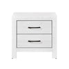 Full Bedroom Set, Farmhouse Style, Black, White, 2 Piece Set with Nightstand