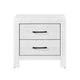 Full Bedroom Set, Farmhouse Style, Black, White, 2 Piece Set with Nightstand