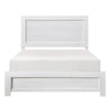 Full Bedroom Set, Farmhouse Style, Black, White, 2 Piece Set with Nightstand