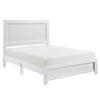 Full Bedroom Set, Farmhouse Style, Black, White, 3 Piece Set with Nightstand and Dresser