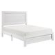 Full Bedroom Set, Farmhouse Style, Black, White, 3 Piece Set with Nightstand and Dresser