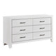 Full Bedroom Set, Farmhouse Style, Black, White, 3 Piece Set with Nightstand and Dresser