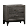 Queen Bedroom Set, Drawer Storage, Gray, 4 Piece Set with 2 Nightstands and Dresser