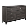 Queen Bedroom Set, Drawer Storage, Gray, 4 Piece Set with 2 Nightstands and Dresser