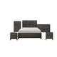 Queen Bedroom Set, Drawer Storage, Gray, 5 Piece Set with 2 Nightstands, Dresser, and Chest